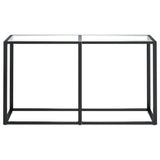 Console Table Transparent 140x35x75.5cm Tempered Glass 331674