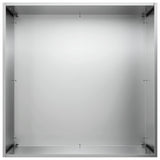 Garden Planter 2 pcs Silver 50 x 50 x 75 cm Galvanised Steel 8005397