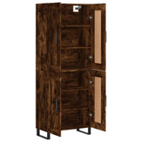 Highboard Smoked Oak 69.5x34x180 cm Engineered Wood 3199710