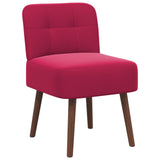 Slipper Chair Wine Red Velvet 42050517