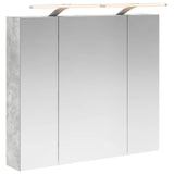 Bathroom Mirror Cabinet Concrete Grey 80 x 14.5 x 70 cm 889114