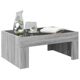 Coffee Table with Infinity LED Grey Sonoma 70x50x30 cm 847614