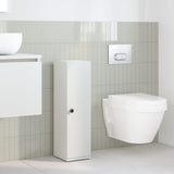 Bathroom Cabinet with Roll Holder White 20.5x22x72 cm 858515