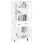 Highboard White 69.5x34x180 cm Engineered Wood 3198529