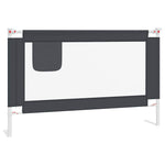 Toddler Safety Bed Rail Dark Grey 120x25 cm Fabric 10227