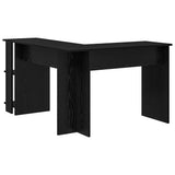 Corner Desk Black Oak 140 x 113.5 x 75 cm Engineered Wood 869555