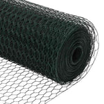 Hexagon Fence Green 1.2 x 10 m Steel 42005349
