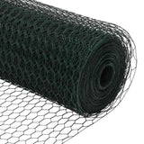 Hexagon Fence Green 1.5 x 10 m Steel 42005357