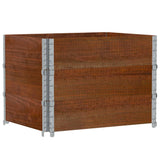 Garden Planter Brown 80x60 cm Solid Wood Pine 3295422