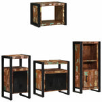 Bathroom Furniture Set 4 pcs Multicolour Solid Reclaimed Wood 3305663