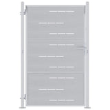 Garden Gate 85 x 120 cm Stainless Steel Silver Lockable 3402579