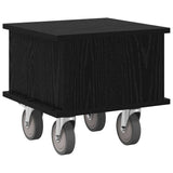 TV Stand Black Oak 37 x 35 x 35 cm Engineered Wood 891049
