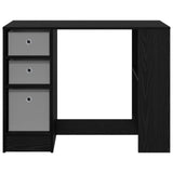 Desk with Drawer Black Oak 100 x 40 x 75 cm Engineered Wood 8000453