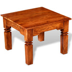 ZNTS Coffee Table Solid Wood 60x60x45 cm 244048