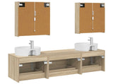 Bathroom Furniture Set 5 pcs Sonoma Oak 3406889