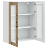 Wall Glass Cabinet PORTO Artisan Oak 80 x 31 x 100 cm 885514