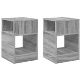 End Table 2 pcs Grey Sonoma 30.5 x 30 x 45 cm Engineered Wood 890907