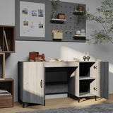 Desk Grey Sonoma 140x50x75 cm Engineered Wood 817553