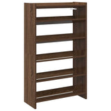 ZNTS Shoe Rack Brown Oak 60x25x100 cm Engineered Wood 859875