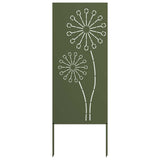 Garden Privacy Screen Olive green 50 x 140 cm Cold-rolled steel 876304