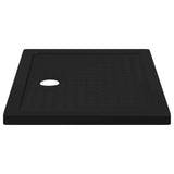 Shower Base Tray with Dots 90 x 70 x 4 cm ABS Black 42033511