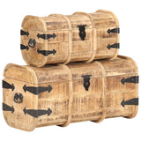 Storage Chest Natural wood Solid Mango Wood Medium Storage Chest 320374