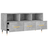 TV Cabinet Concrete Grey 102x36x50 cm Engineered Wood 829016