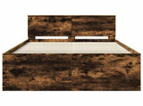 Bed Frame Smoked Oak 120 x 200 cm Engineered Wood 3408603