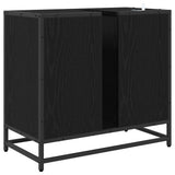 Bathroom Cabinet Black Oak 65 x 33 x 60 cm Engineered Wood 883626