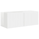 TV Cabinet Set 4 pcs High Gloss White Engineered Wood 3409118