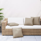 Sofa Cushions 4 pcs Taupe 50x50 cm Fabric 360389