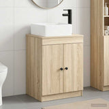 Bathroom Furniture Set Sonoma Oak Engineered Wood 3404234