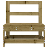 Garden Middle Sofas 2 pcs Impregnated Wood Pine 825519