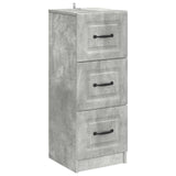 Drawer Cabinet Concrete Grey 33 x 34.5 x 87 cm Engineered Wood 895768