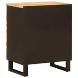 Bed cabinet with Drawer Brown 50 x 33 x 62 cm Solid Mango Wood 4018305