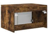 Wall-mounted Bathroom Cabinet Smoked Oak 62.5 x 44.5 x 50 cm 890477