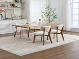 GOMYWAY Mid-Century Modern Dining Chairs Set of 2, Upholstered Mid-Back Armless Padded Side Chairs W2678P512591