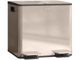 40L Dual Compartment Stainless Steel Bin, with Deodoriser Holders - Gold Tone T3398P344560