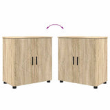 Bathroom Furniture Set 4 pcs Sonoma Oak Engineered wood & Metal 3392975