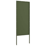 Garden Privacy Screen Olive green 50 x 140 cm Cold-rolled steel 876290