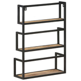 Wall Shelf 60x20x85 cm Rough Mango Wood 321074