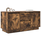 TV Cabinet with LED Lights Smoked Oak 100x41x50 cm 861413