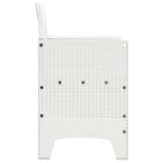 ZNTS Garden Chair Set of 4 White Rattan Standard Durable 847480