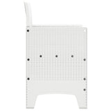 ZNTS Garden Chair Set of 4 White Rattan Standard Durable 847480