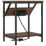 Bedside Cabinet 2 pcs Brown Oak 38 x 30 x 48 cm Engineered Wood 859589