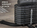 Multi-Exercise Gym Station, with 45kg Weight Stack, for Full Body Workout T3398P349211