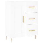Highboard White 69.5x34x180 cm Engineered Wood 3199993