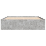 ZNTS Bed Frame without Mattress Concrete Grey 160x200 cm 3203876