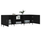 TV Cabinet Black 150x30x50 cm Engineered Wood 829101