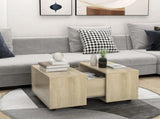 Coffee Table Sonoma Oak 60x60x38 cm Engineered Wood 806861